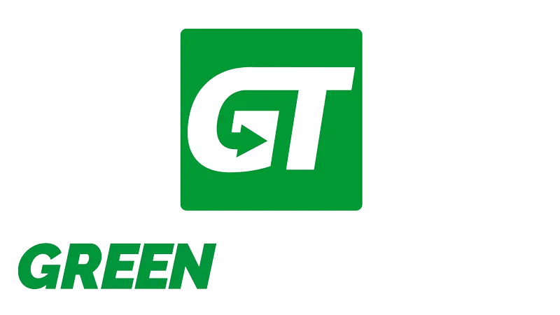 logo green transport bianco